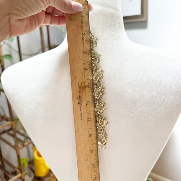 1950s Vintage Retro CORO Choker Necklace Pale Gold Plated Signed - Picture 12 of 12